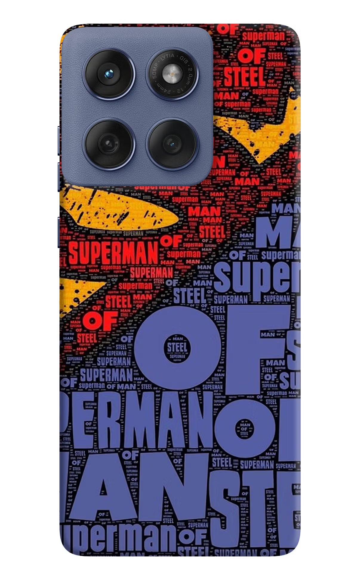Superman Moto Edge 60 Fusion Hard Case Back Cover by Casekaro