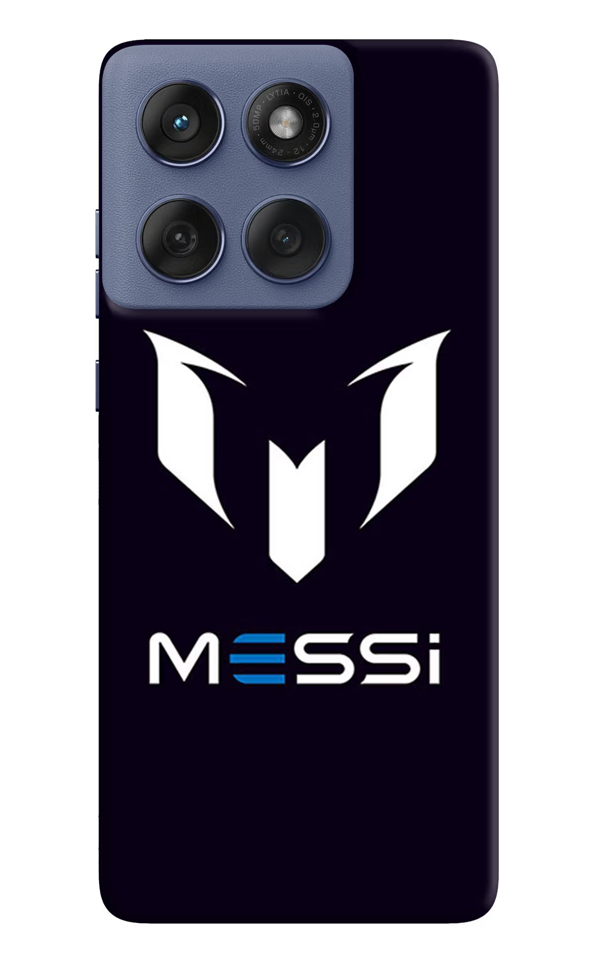 Messi Logo Moto Edge 60 Fusion Hard Case Back Cover by Casekaro