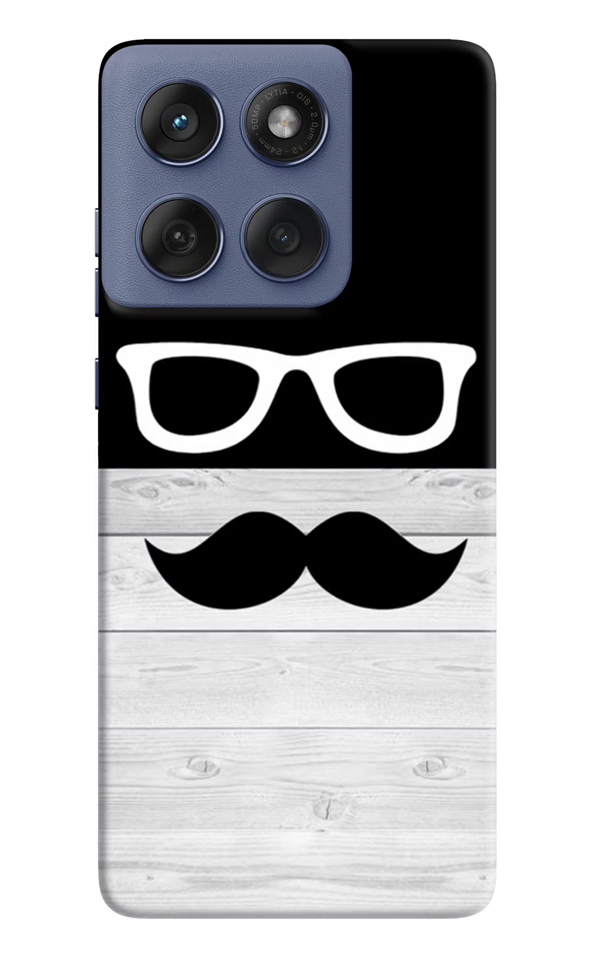 Mustache Moto Edge 60 Fusion Hard Case Back Cover by Casekaro