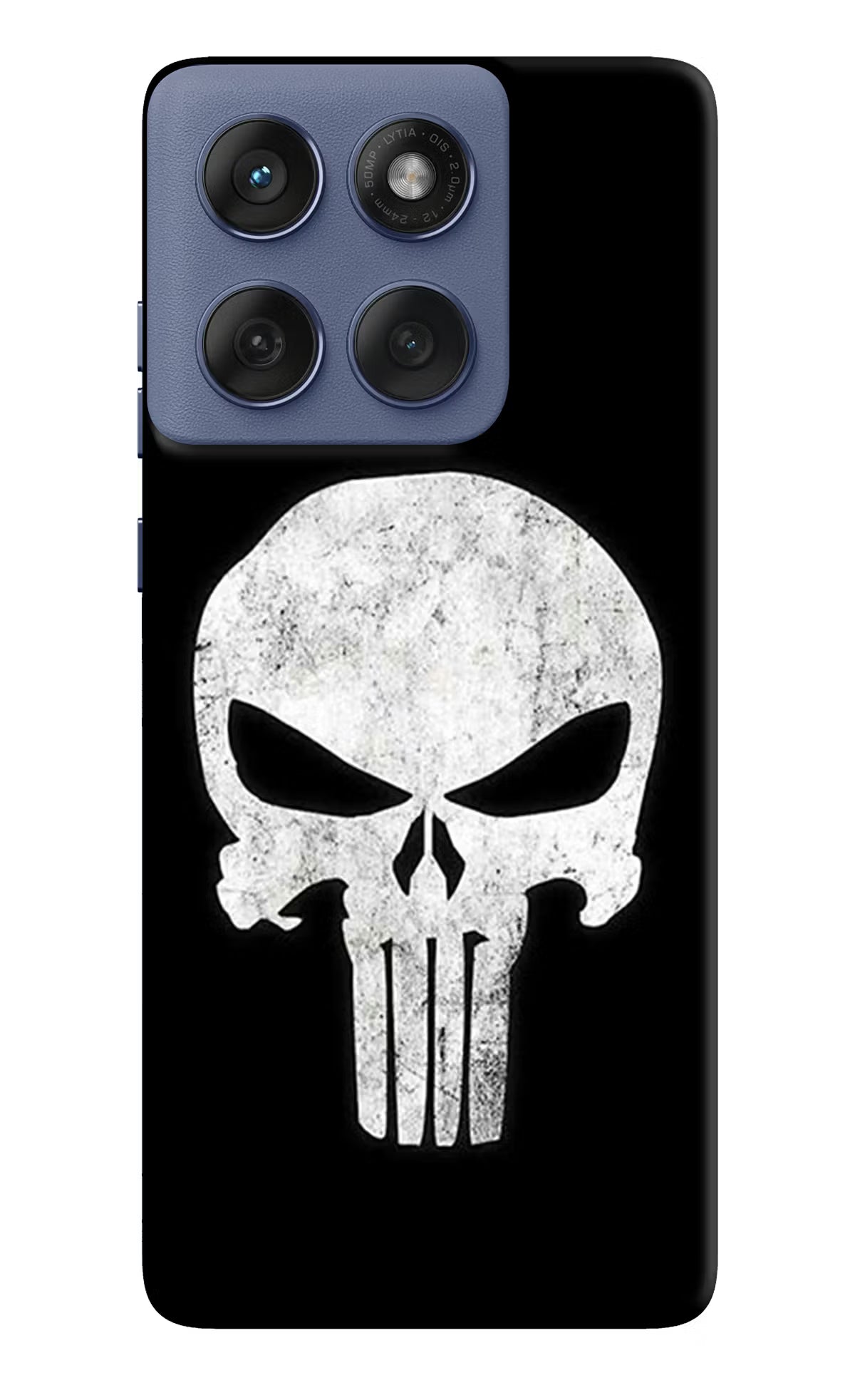 Punisher Skull Moto Edge 60 Fusion Hard Case Back Cover by Casekaro