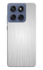 Wooden Grey Texture Moto Edge 60 Fusion Hard Case Back Cover by Casekaro