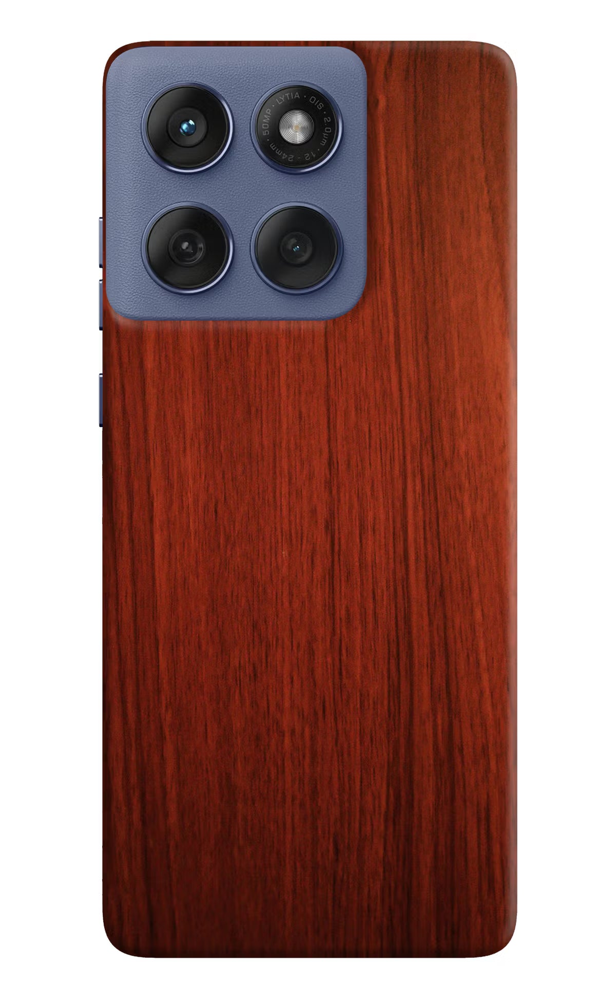 Wooden Plain Pattern Moto Edge 60 Fusion Hard Case Back Cover by Casekaro