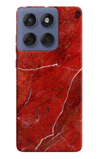 Red Marble Design Moto Edge 60 Fusion Hard Case Back Cover by Casekaro