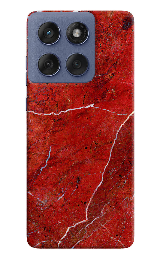 Red Marble Design Moto Edge 60 Fusion Hard Case Back Cover by Casekaro