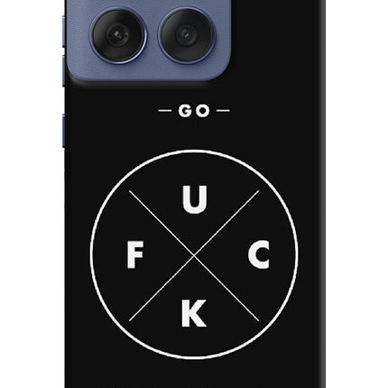 Go Fuck Yourself Moto Edge 60 Fusion Hard Case Back Cover by Casekaro