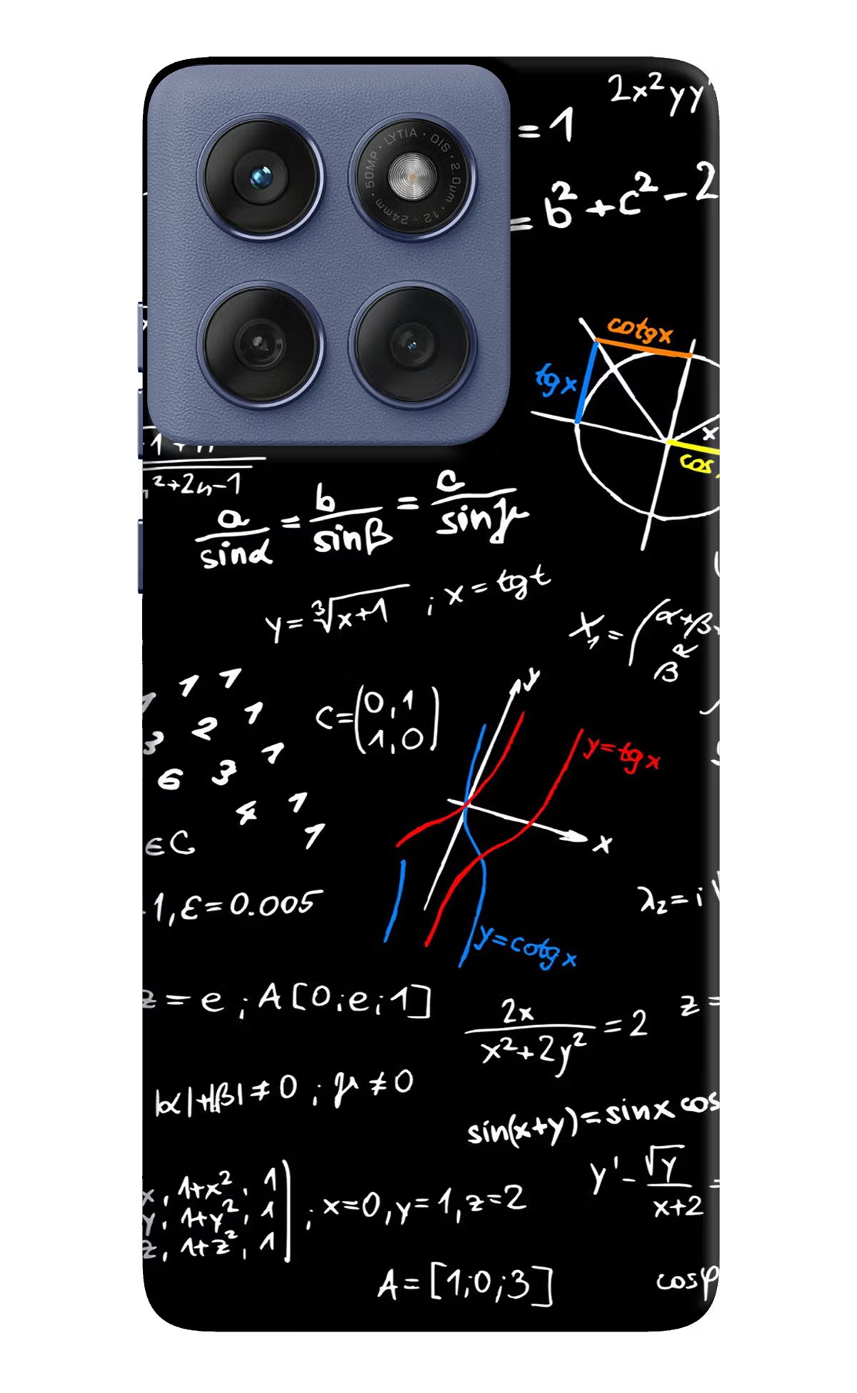 Mathematics Formula Moto Edge 60 Fusion Hard Case Back Cover by Casekaro