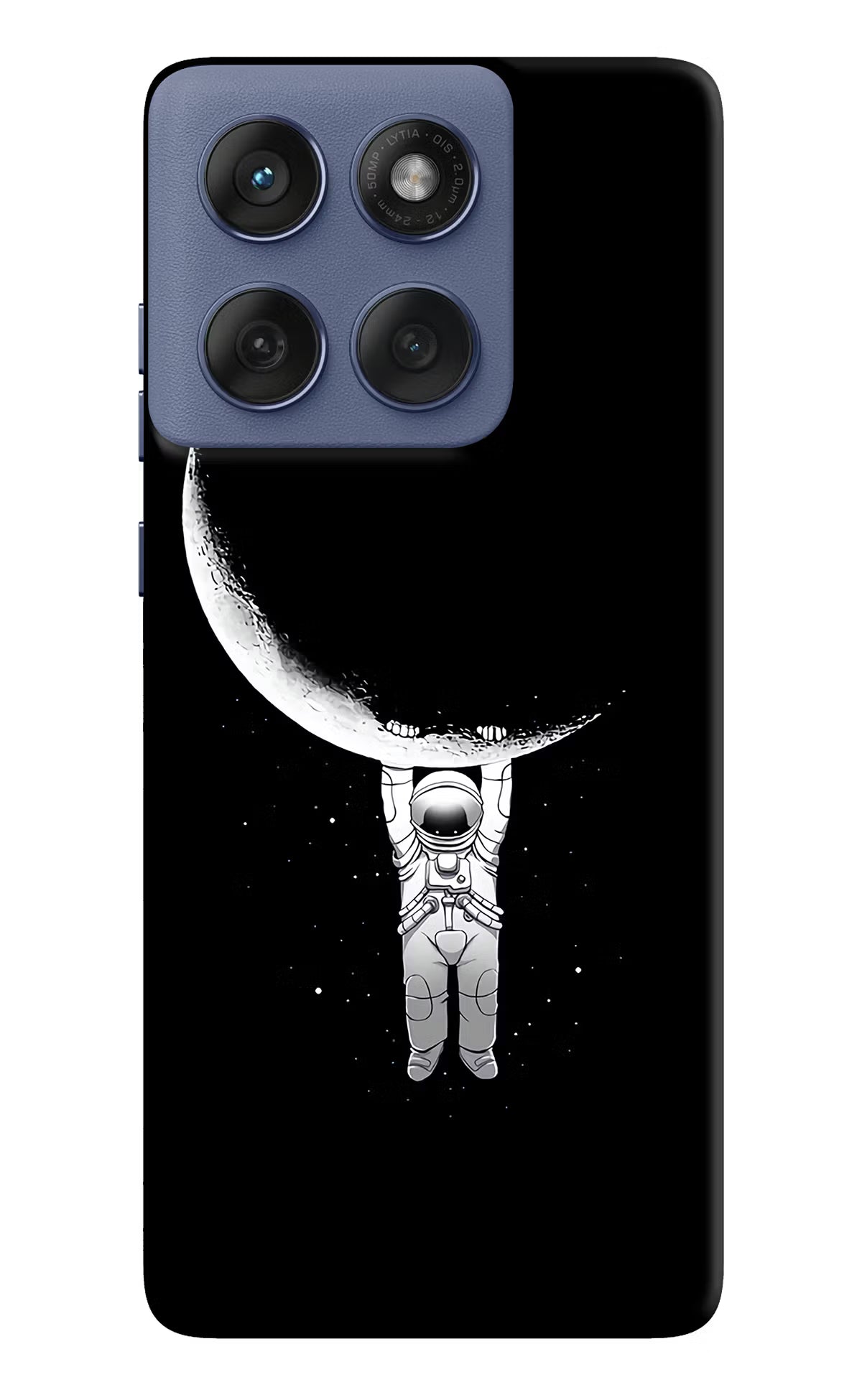 Moon Space Moto Edge 60 Fusion Hard Case Back Cover by Casekaro