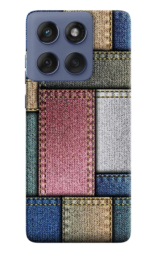 Multicolor Jeans Moto Edge 60 Fusion Hard Case Back Cover by Casekaro