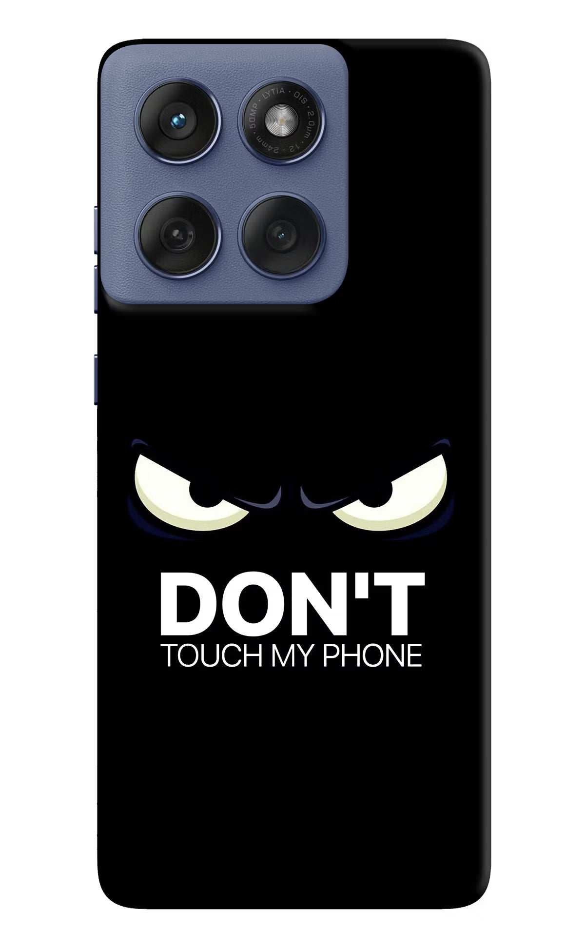 Don'T Touch My Phone Moto Edge 60 Fusion Hard Case Back Cover by Casekaro