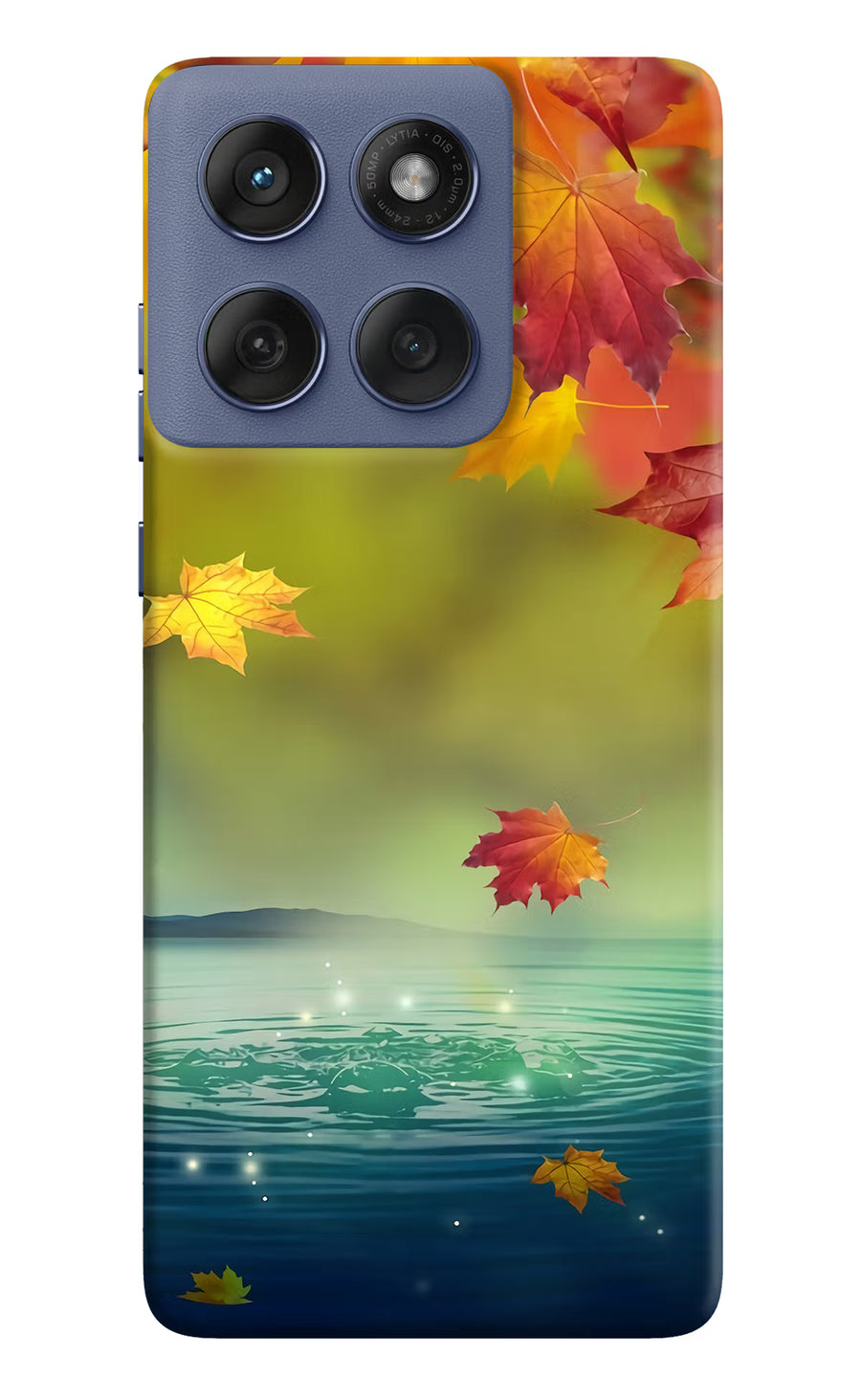 Flowers Moto Edge 60 Fusion Back Cover, Hard case