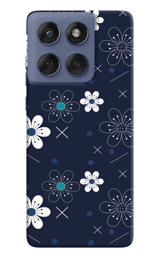 Flowers Moto Edge 60 Fusion Hard Case Back Cover by Casekaro