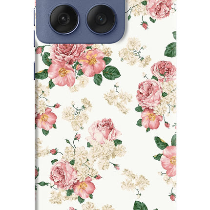 Flowers Moto Edge 60 Fusion Hard Case Back Cover by Casekaro