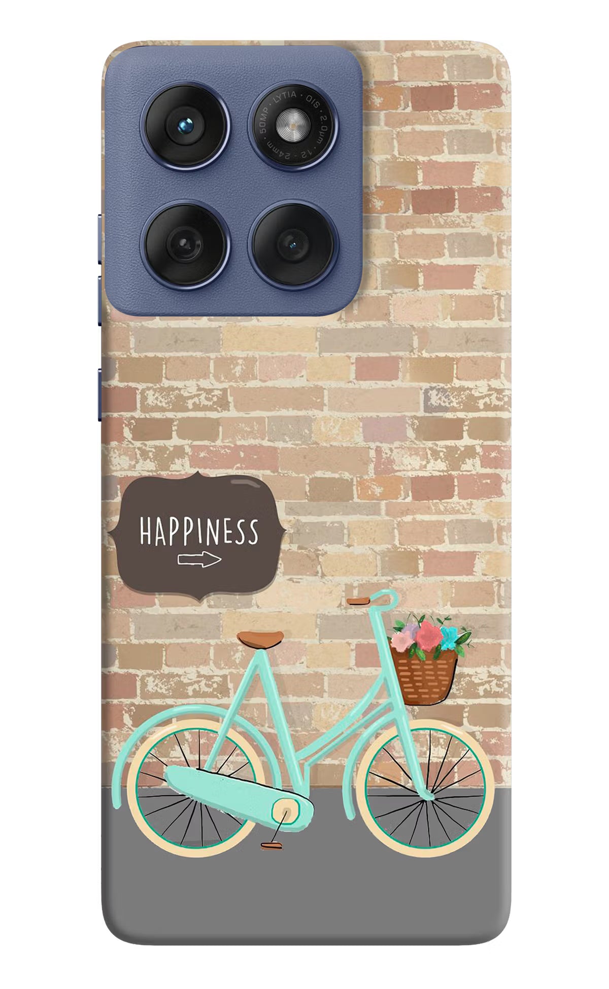 Happiness Artwork Moto Edge 60 Fusion Hard Case Back Cover by Casekaro