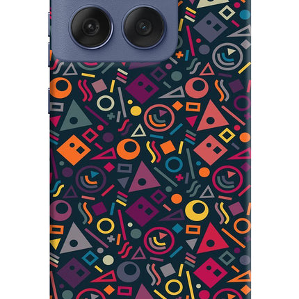 Geometric Abstract Moto Edge 60 Fusion Hard Case Back Cover by Casekaro