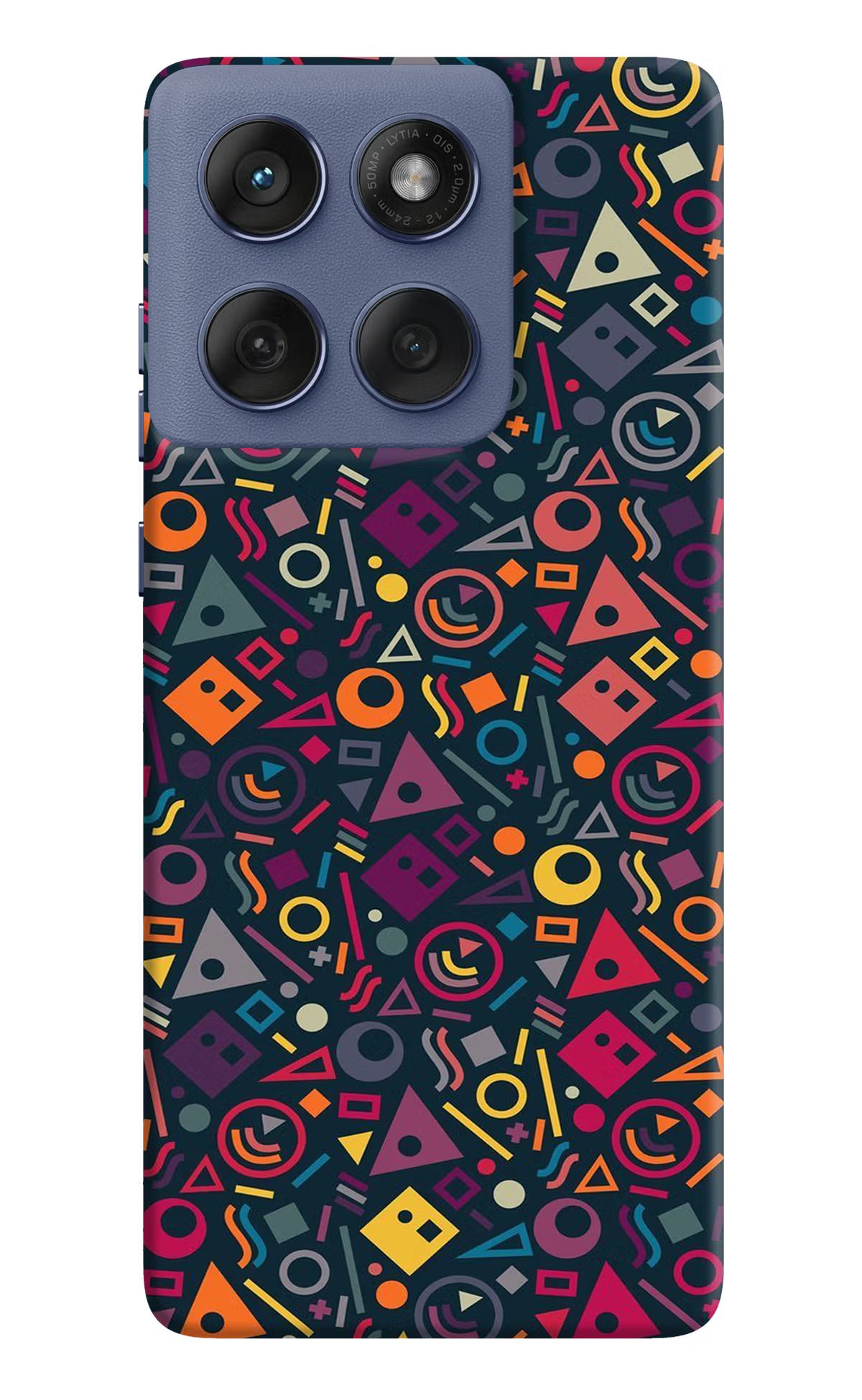 Geometric Abstract Moto Edge 60 Fusion Hard Case Back Cover by Casekaro