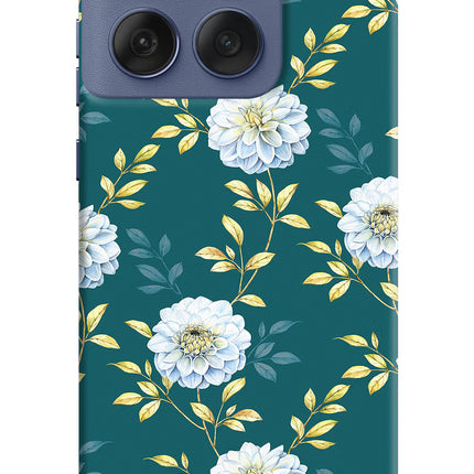 Flowers Moto Edge 60 Fusion Hard Case Back Cover by Casekaro