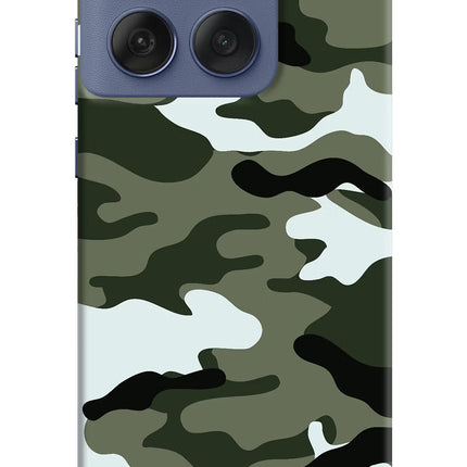 Camouflage Moto Edge 60 Fusion Hard Case Back Cover by Casekaro