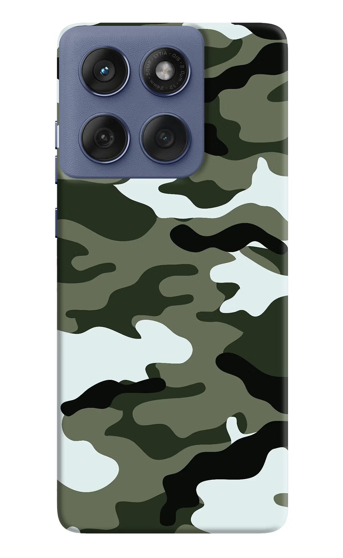 Camouflage Moto Edge 60 Fusion Hard Case Back Cover by Casekaro