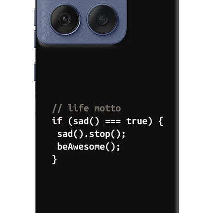 Life Motto Code Moto Edge 60 Fusion Hard Case Back Cover by Casekaro