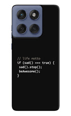 Life Motto Code Moto Edge 60 Fusion Hard Case Back Cover by Casekaro