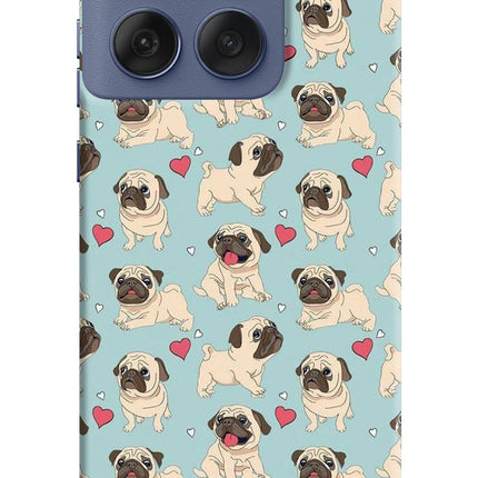 Pug Dog Moto Edge 60 Fusion Hard Case Back Cover by Casekaro