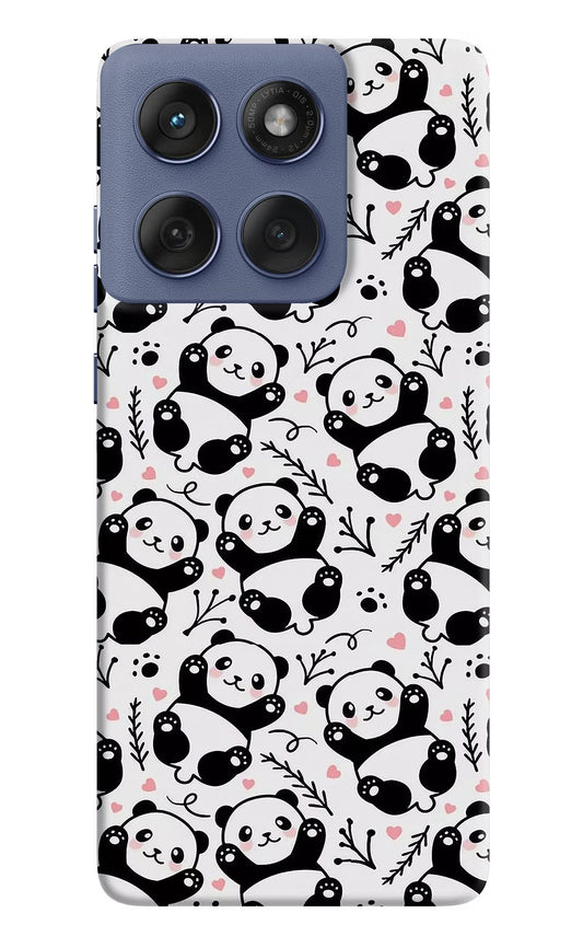 Cute Panda Moto Edge 60 Fusion Hard Case Back Cover by Casekaro