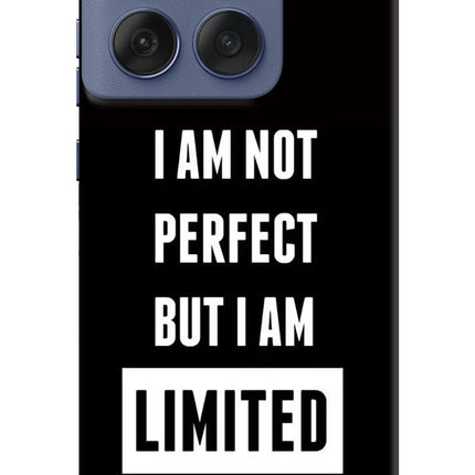 I Am Not Perfect But I Am Limited Edition Moto Edge 60 Fusion Hard Case Back Cover by Casekaro