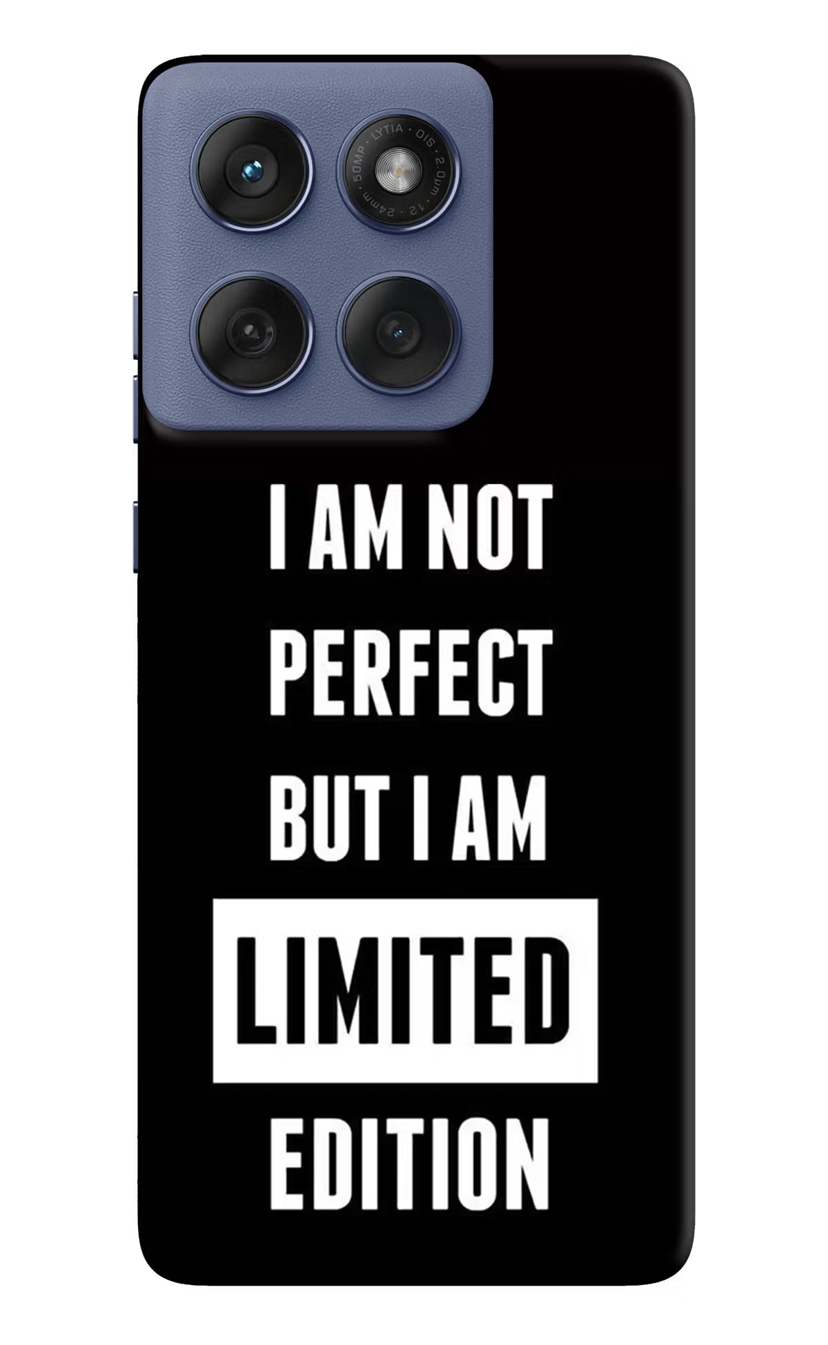 I Am Not Perfect But I Am Limited Edition Moto Edge 60 Fusion Hard Case Back Cover by Casekaro
