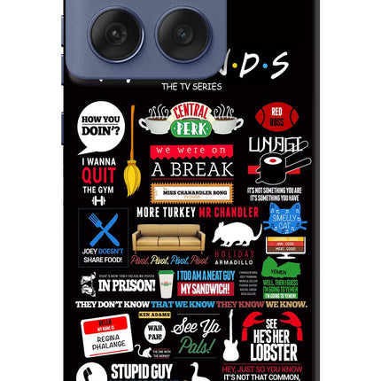FRIENDS Moto Edge 60 Fusion Hard Case Back Cover by Casekaro