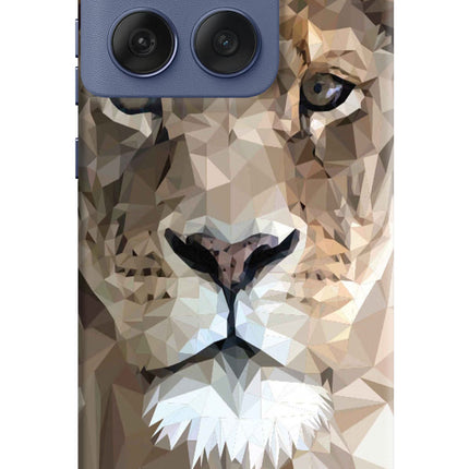 Lion Art Moto Edge 60 Fusion Hard Case Back Cover by Casekaro