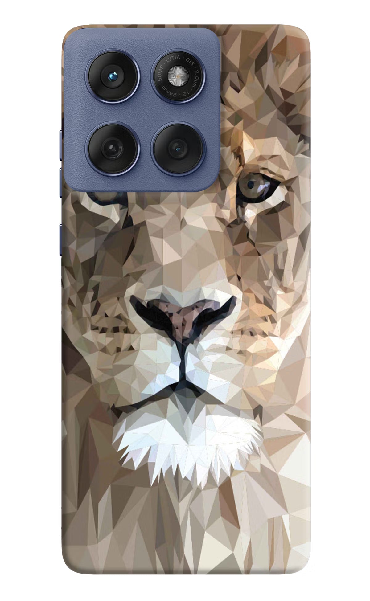 Lion Art Moto Edge 60 Fusion Hard Case Back Cover by Casekaro