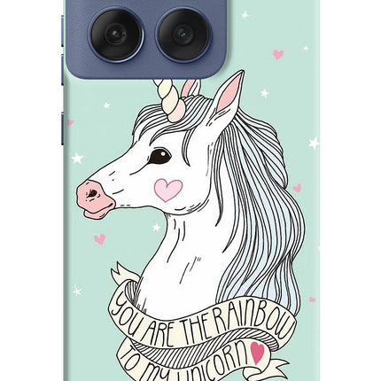 Unicorn Wallpaper Moto Edge 60 Fusion Hard Case Back Cover by Casekaro