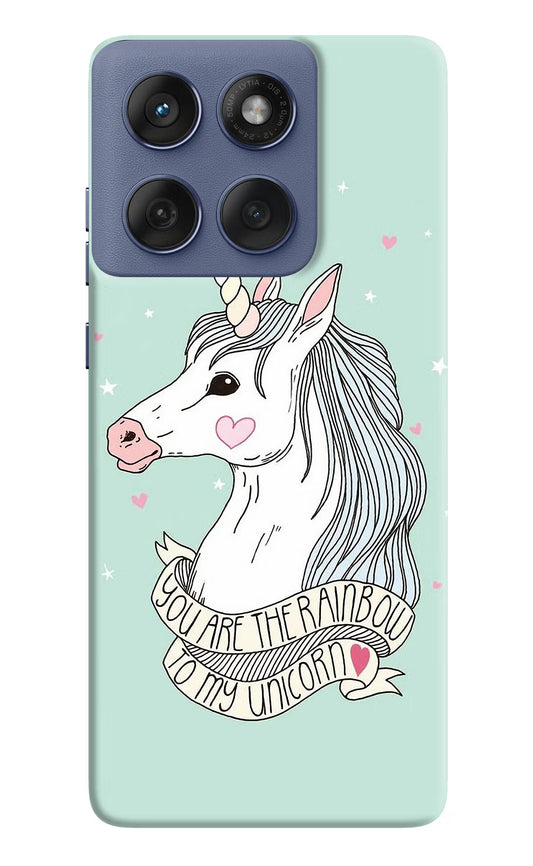 Unicorn Wallpaper Moto Edge 60 Fusion Hard Case Back Cover by Casekaro