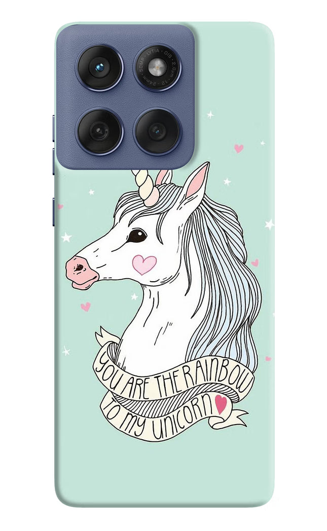 Unicorn Wallpaper Moto Edge 60 Fusion Hard Case Back Cover by Casekaro