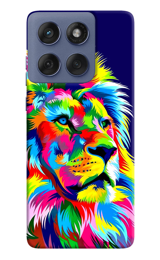 Vector Art Lion Moto Edge 60 Fusion Hard Case Back Cover by Casekaro