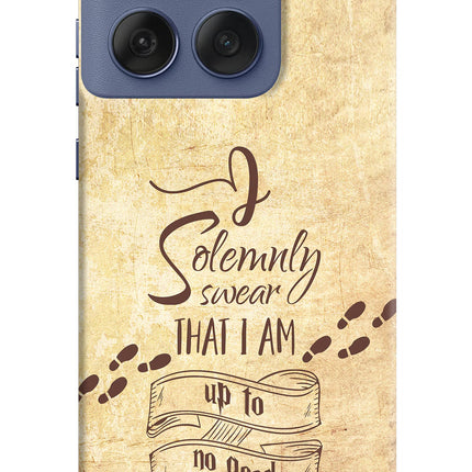 I Solemnly swear that i up to no good Moto Edge 60 Fusion Hard Case Back Cover by Casekaro