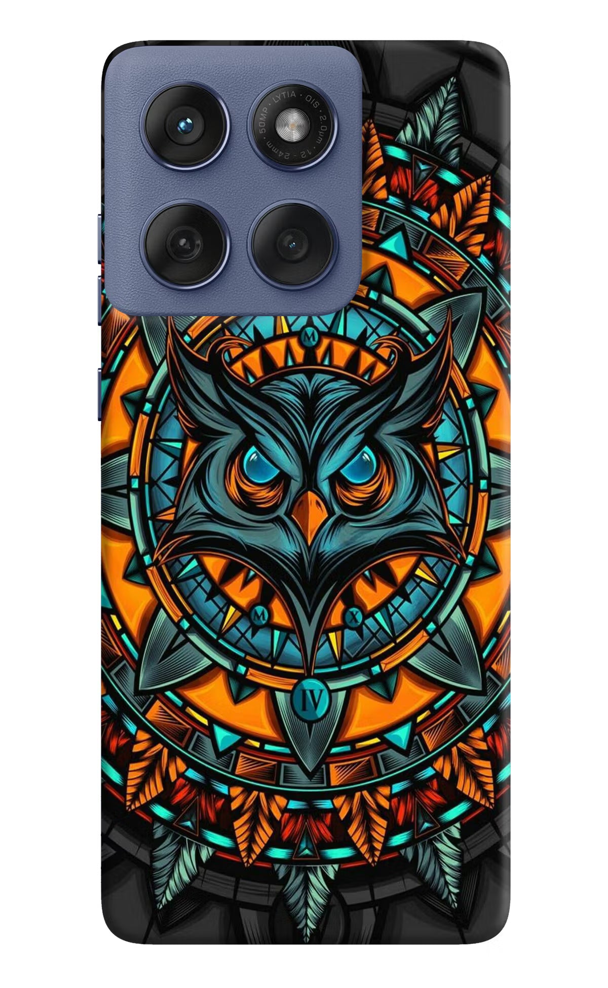 Angry Owl Art Moto Edge 60 Fusion Hard Case Back Cover by Casekaro