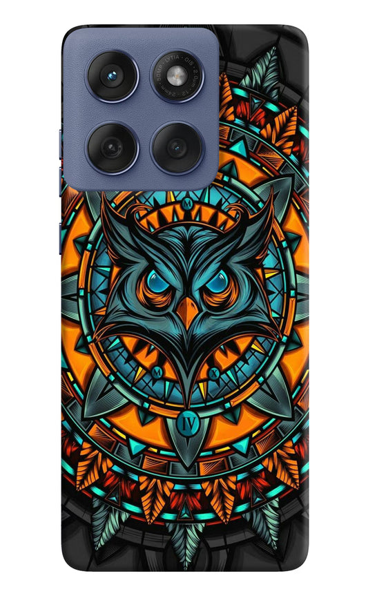 Angry Owl Art Moto Edge 60 Fusion Hard Case Back Cover by Casekaro