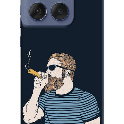 Smoking Moto Edge 60 Fusion Hard Case Back Cover by Casekaro