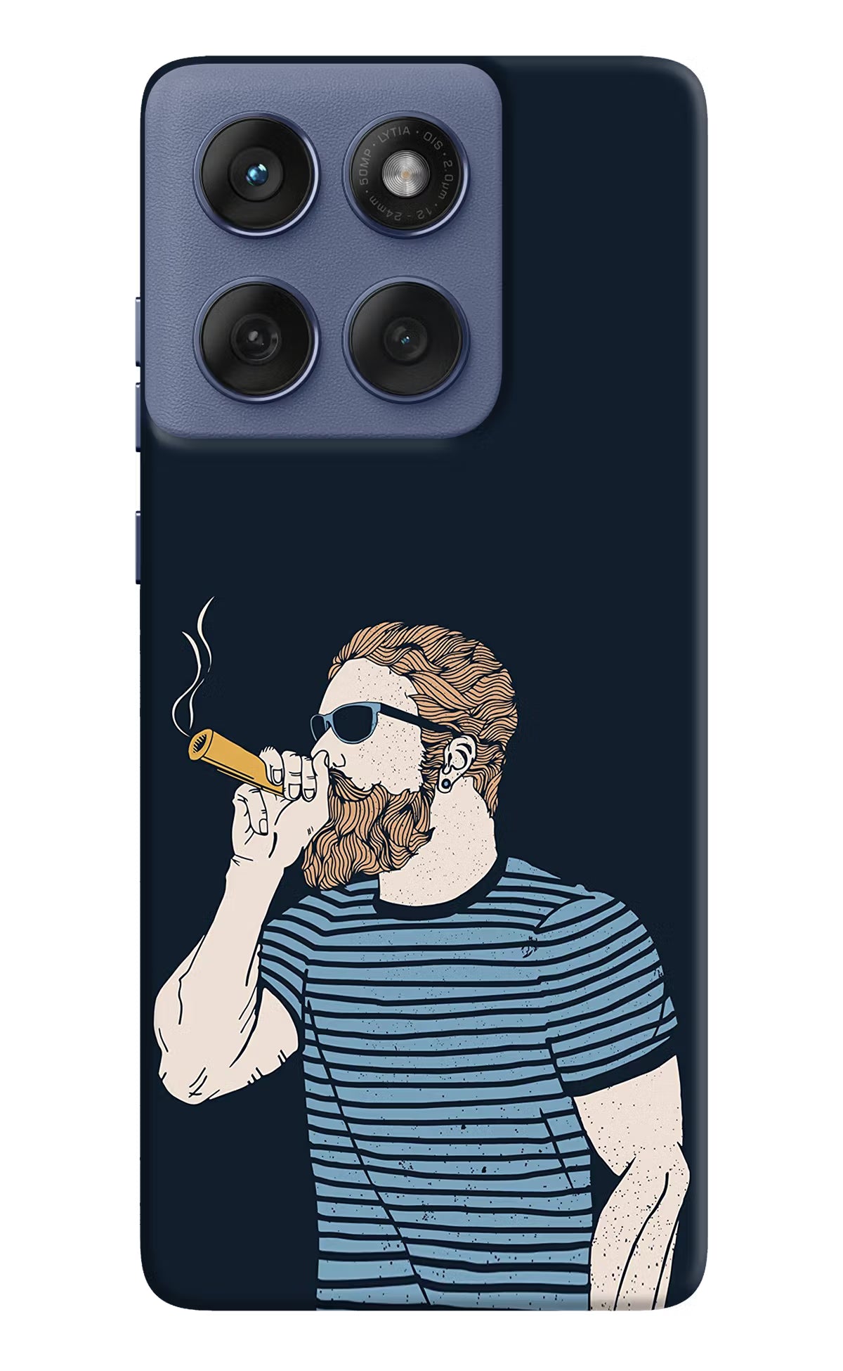 Smoking Moto Edge 60 Fusion Hard Case Back Cover by Casekaro