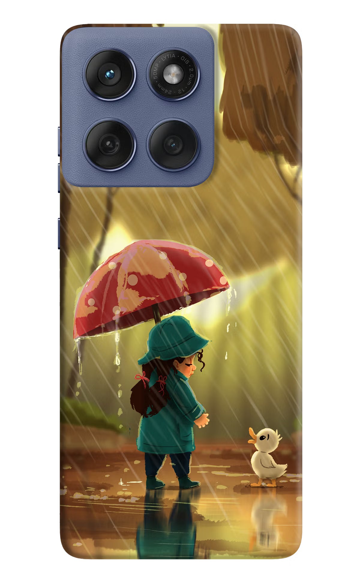 Rainy Day Moto Edge 60 Fusion Hard Case Back Cover by Casekaro
