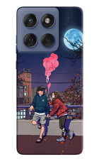 Chilling Couple Moto Edge 60 Fusion Hard Case Back Cover by Casekaro