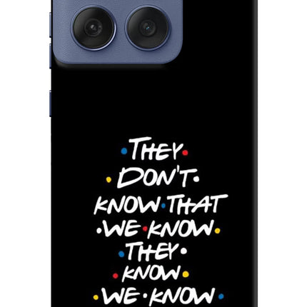 FRIENDS Dialogue Moto Edge 60 Fusion Hard Case Back Cover by Casekaro