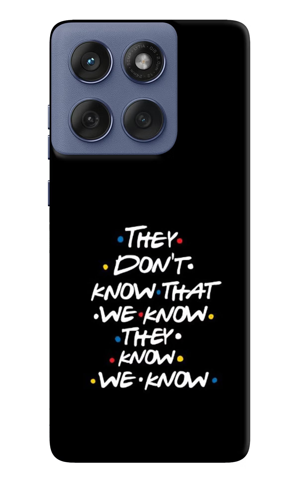 FRIENDS Dialogue Moto Edge 60 Fusion Hard Case Back Cover by Casekaro