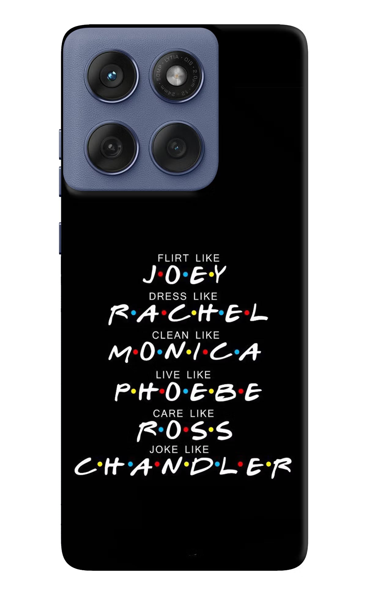 FRIENDS Character Moto Edge 60 Fusion Hard Case Back Cover by Casekaro