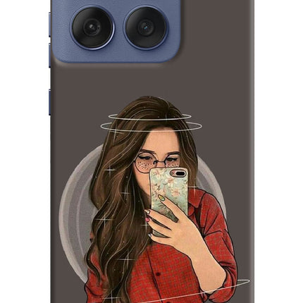 Selfie Queen Moto Edge 60 Fusion Hard Case Back Cover by Casekaro