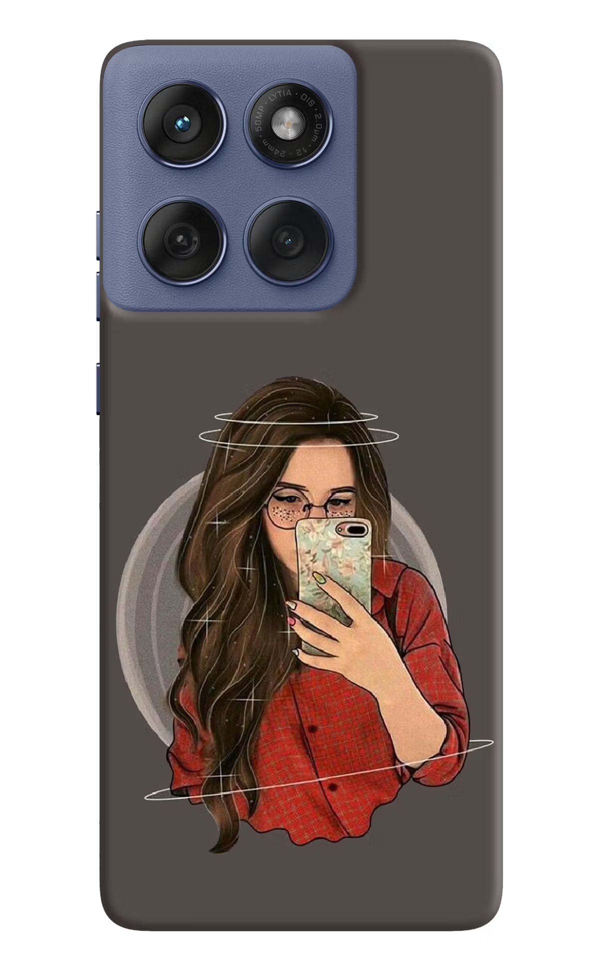 Selfie Queen Moto Edge 60 Fusion Hard Case Back Cover by Casekaro
