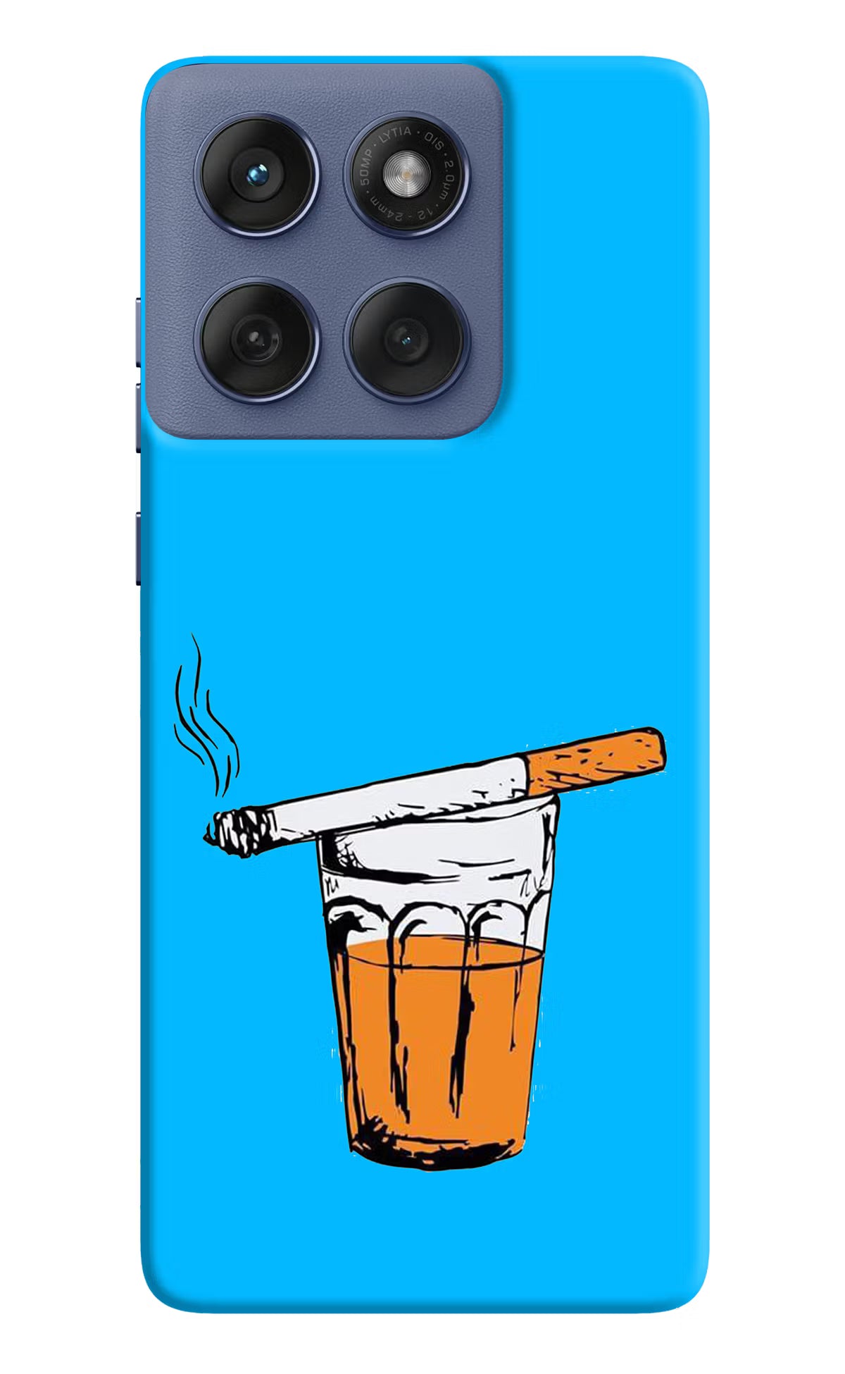 Chai Sutta Moto Edge 60 Fusion Hard Case Back Cover by Casekaro