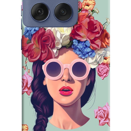 Pretty Girl Moto Edge 60 Fusion Hard Case Back Cover by Casekaro