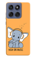 High On Music Moto Edge 60 Fusion Hard Case Back Cover by Casekaro